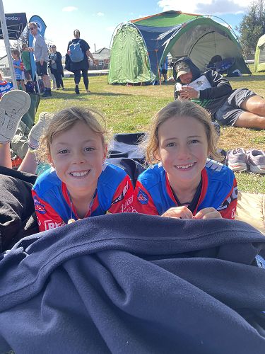 Chilling out together in the sun