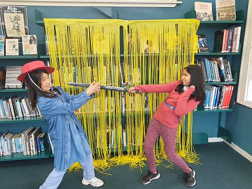 Students enjoying Fictional Character Dress Up Day