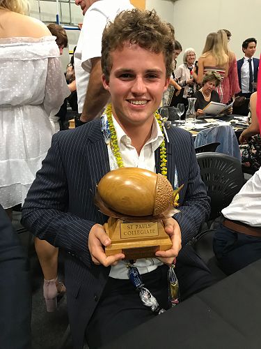 Alex Johnson - 2018 Year 13 senior acorn award recipient