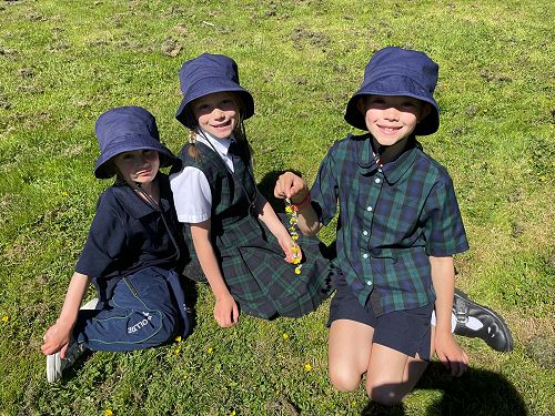 Junior students having fun in the sun