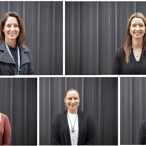 Top Row from Left: Nicky Marquand, Alana Cramond. Bottom Row from Left: Kasey Young, Shannon Millard, Amy Reeves