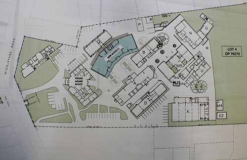 The layout map - without new gym