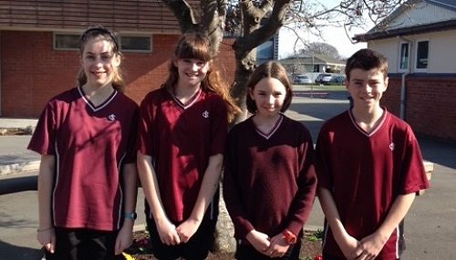 Year 8 Team: Amy Britten, Naomi Beechey, Katherine Rutter and Caleb Cottom 