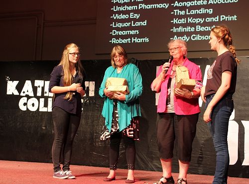 Judges Cathy Harris and Noelene Loader