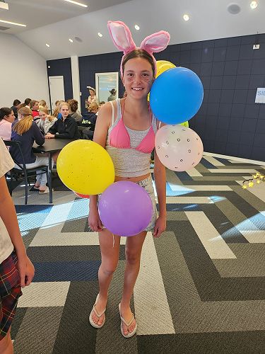 Winner of best dressed at Easter themed dinner 2023