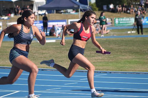 Freya hot on the heels of her companion