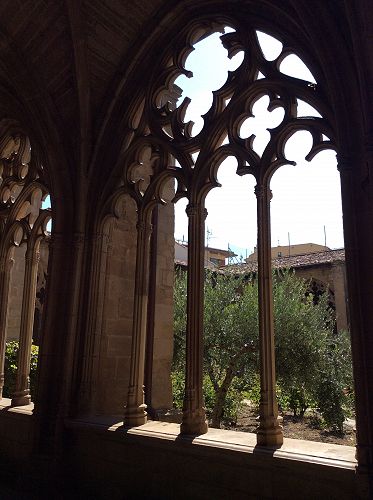 Day 5 In the cloister of the church in Los Arcos