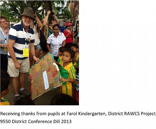 Jeff working on a RAWCs project in Timor Leste