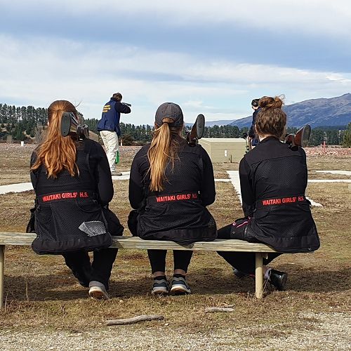 WGHS Trapshooting team at Alexandra competition. 