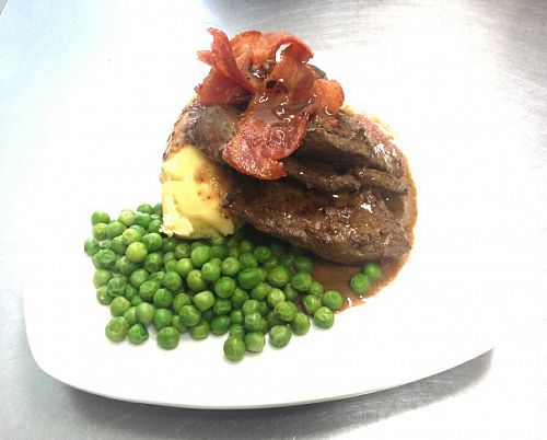 Try delicious Lamb's fry & bacon only $12