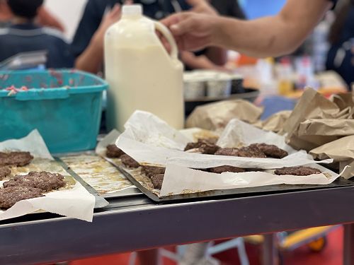 Yr 7/8, cooking with Ronnie and Mrs Marshall