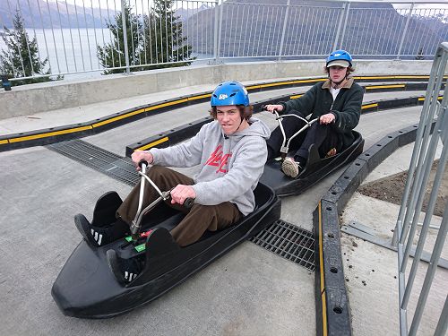 Josef and Ben in the Fast and Furious Queenstown edition... 