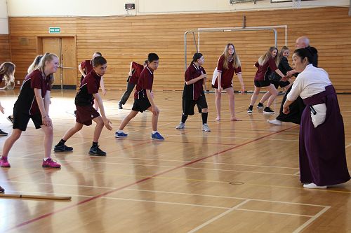 Japanese martial art Naginata