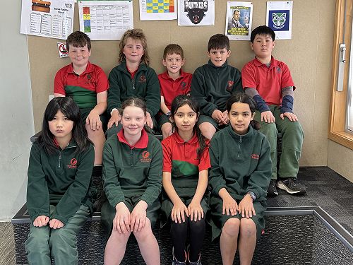 Junior Council Reps - Griffin, Jake, Clyde, Axel, Hugo, Elina, Lily, Oraynab and Megan.