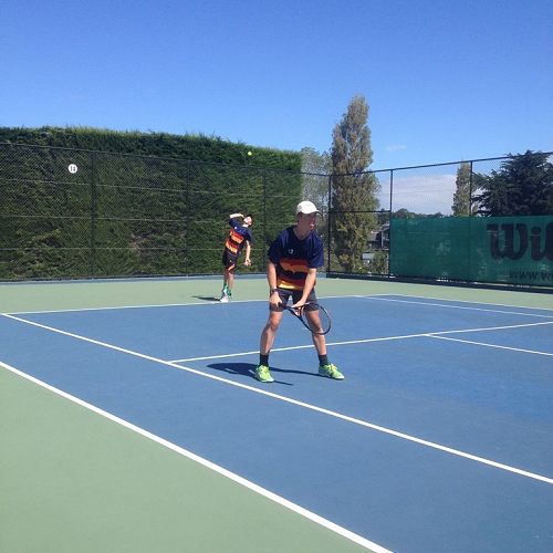 JMC Tennis Team competing at the South Island Secondary Schools Championships, Timaru, 2016