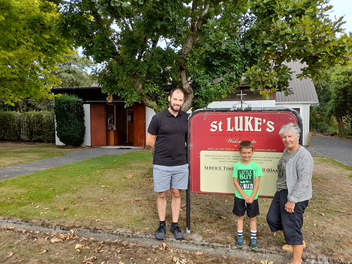 Aaron and Francis Douglas and Dot Muir, from St Luke’s