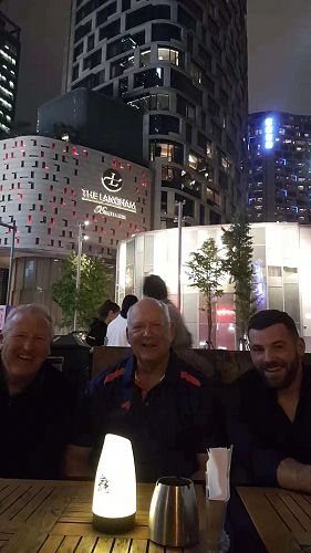 (left to right) Garth Haggerty, FLC foundation fisher Billy Hansen, and Jason Haggerty: the front row.