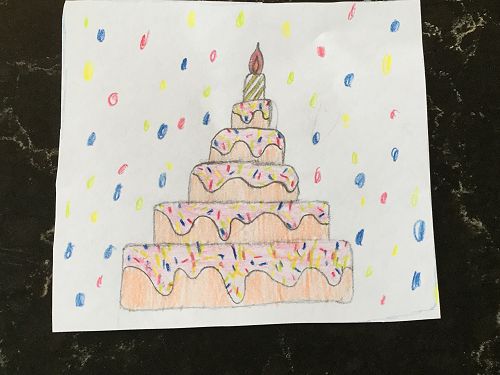 Poppy Hussey (Year 4) designed the perfect birthday cake