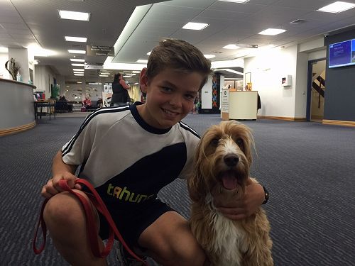 Chico and Alex at Dunedin Public Hospital.