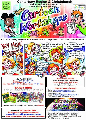 Cartooning School Holidays 22