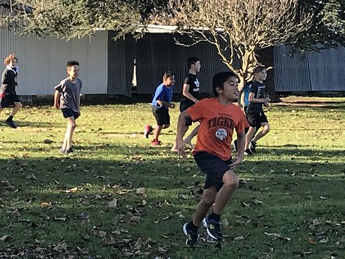 Rihari, Seth, Mason, James, Phoenix and Magnus enjoying the game.