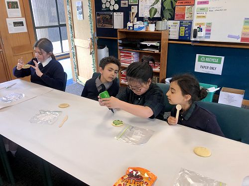 Years 4-6 with their creations.