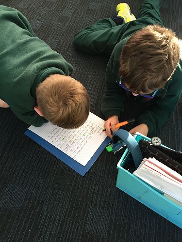 Learning to use highlighters to self assess our Writing