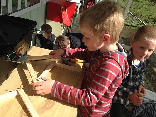 Setting the roof ready for attaching.  It has to be just right. (2017)