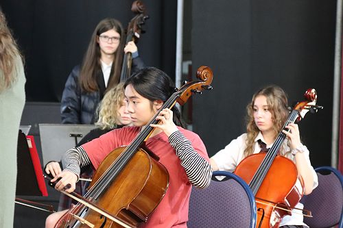 Orchestra Performs at Assembly!