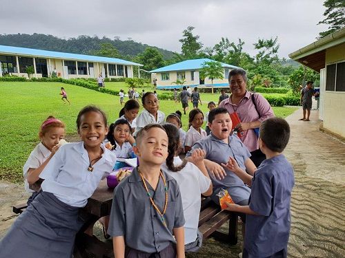Students at play time