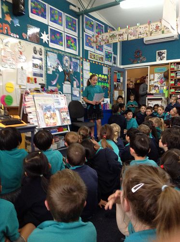 Sapphire ran the presentation for the Year 1s.