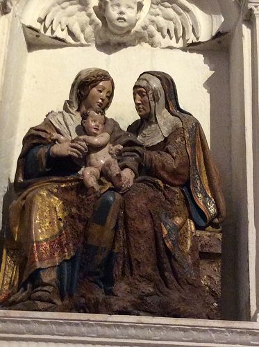 Day 9 Mary, Jesus and grandmother, Ann, in Burgos Cathedral