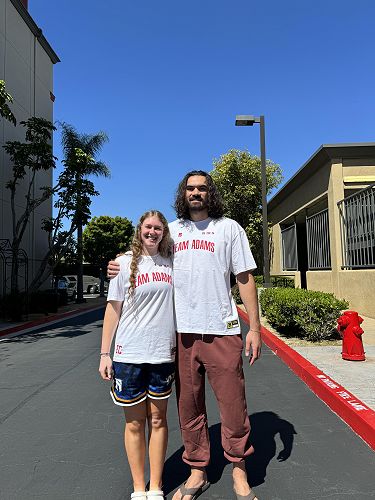 Elise and Steven Adams