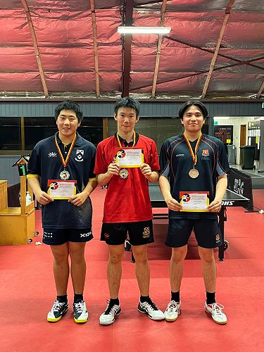 A Grade Boys Singles: 1st place - Aaron Yang