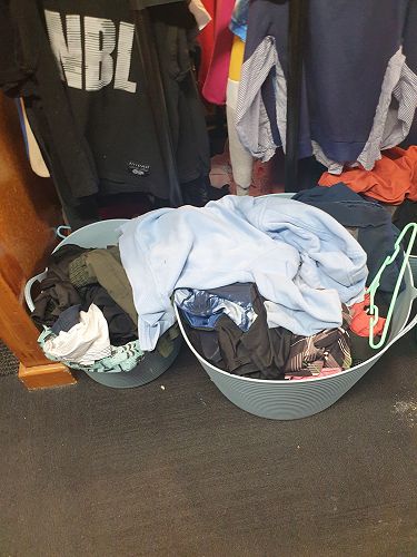 Sweatshirts, t-shirts, shorts, hats etc