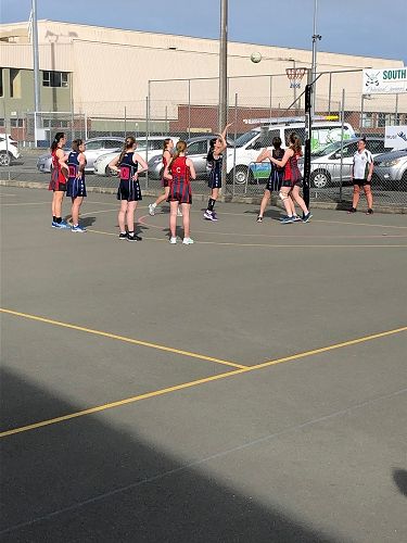 Playing against Lincoln High during Tournament Week.