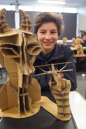 Creating Art sculpture; Edward Johnson