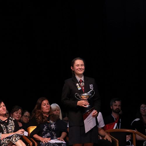 Natania Ngawhau was the winner of the Palmer Award for All-Round Excellence. This award recognises all-round achievement in academic, cultural, sporting and citizenship areas.