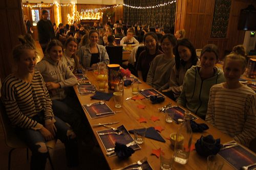 Students at the Matariki dinner