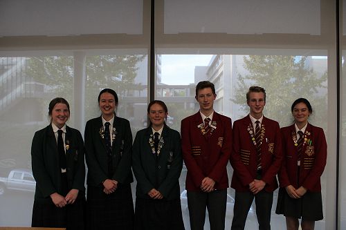 Columba College 1 (winning team) and James Hargest College 1 (runners up)