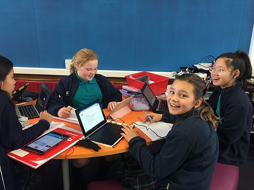 Studying Song Lyrics with Miss Barr.