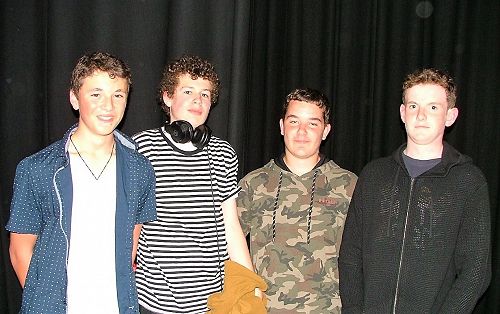 Xavier Anisy, Eli Muir, Zebedee Lumb and Aaron Brighton