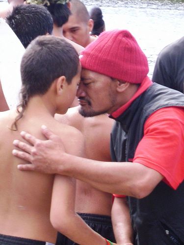 Hong - sharing breathe by touching noses