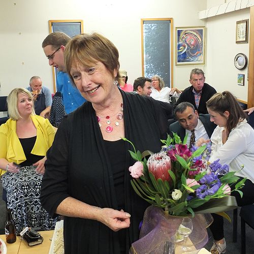 Wendy Marshall at her leaving function