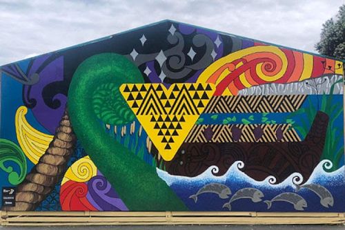 Awapuni School mural - 2021 winner of Resene competition