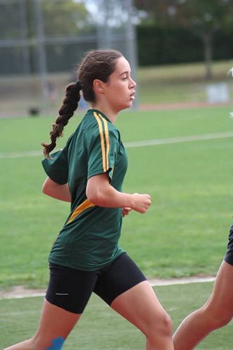 Sophia Spurr running in 5th place at her first WAIBOP competition