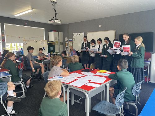 Christmas Carolling in the junior school