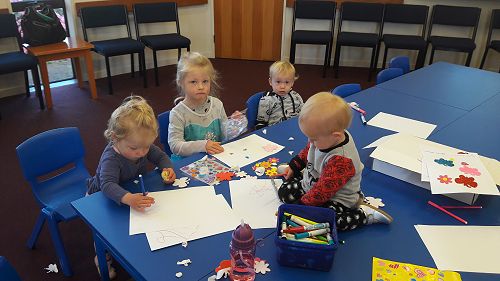 Messy play is always on offer and enjoyed