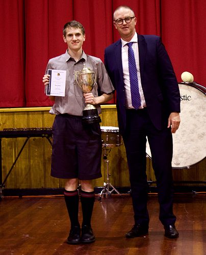 Wyatt Winke with Mr Power