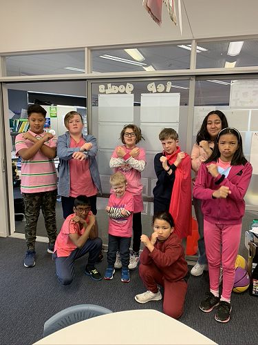 Wearing pink to show our support on Bully Free Day